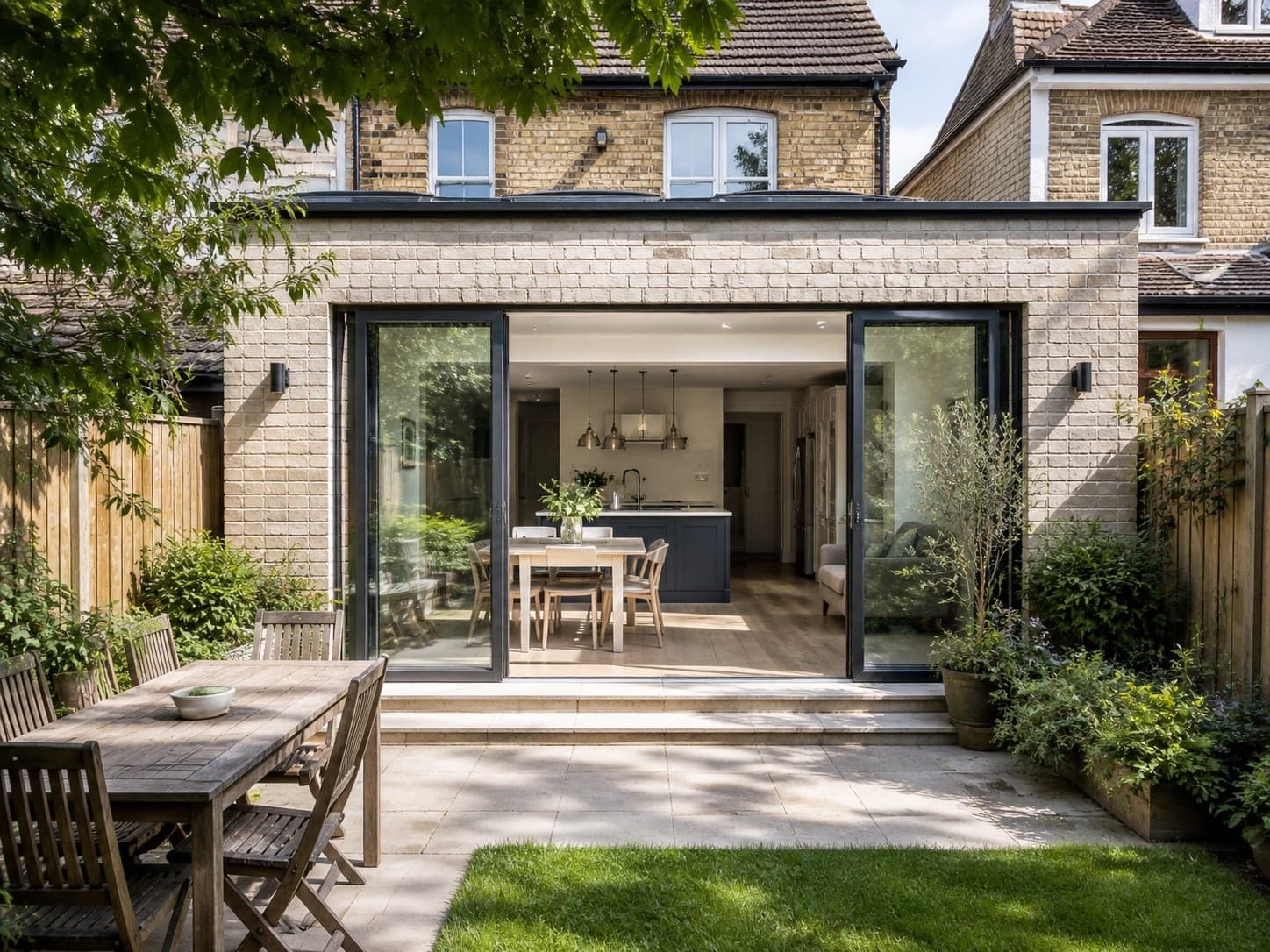 Single storey rear extension approved project showcase in Barnet