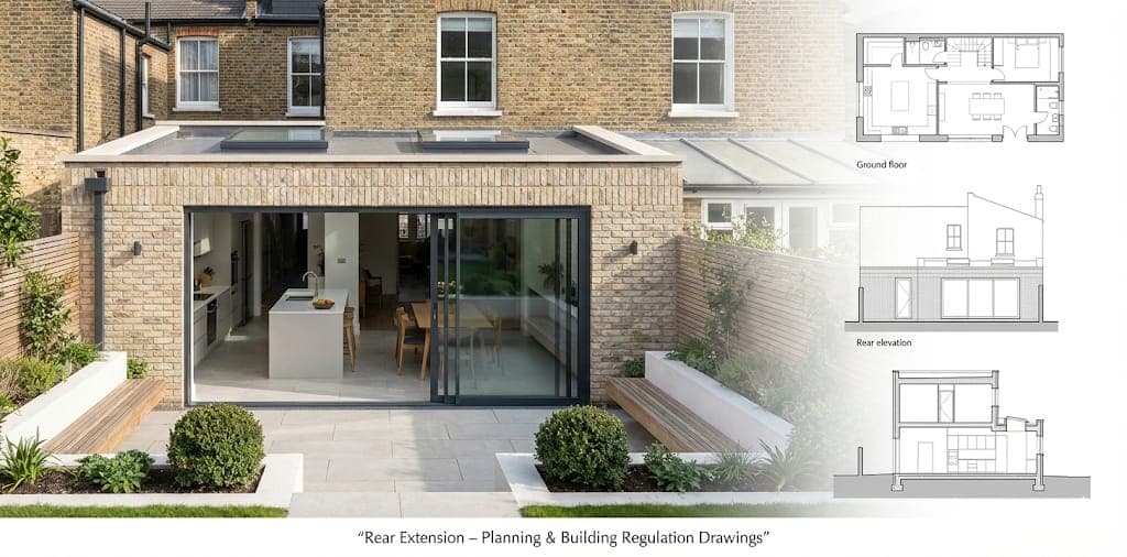 WEDRAWPLANS architectural drawings across London for extensions planning and building regulations